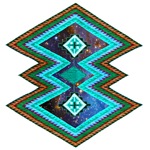 Ethnic Hipster Navajo Geometric Native Indian Galaxy